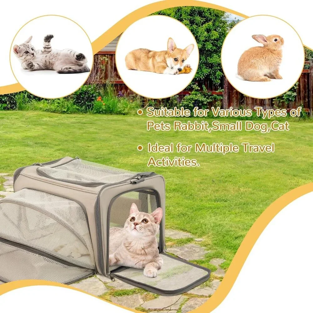 Tranquitas Dog/Cat Carrier Soft for Pets Up to 15 Lbs, TSA Airline Approved